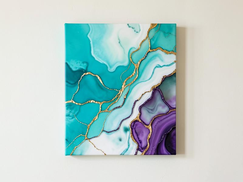 Quadro artístico em resina